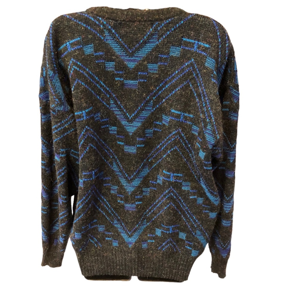 Vtg Michael Gerald Large Abstract Patterned Knit … - image 7